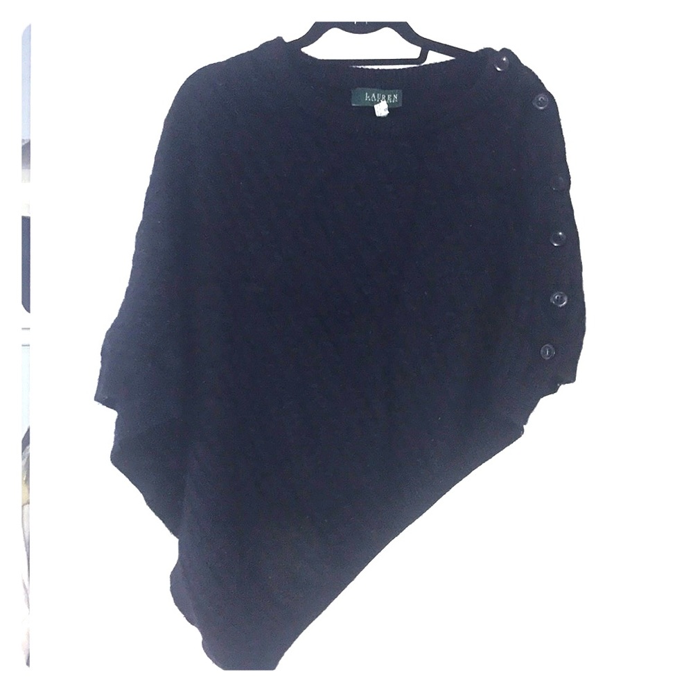 Black Sweater Poncho